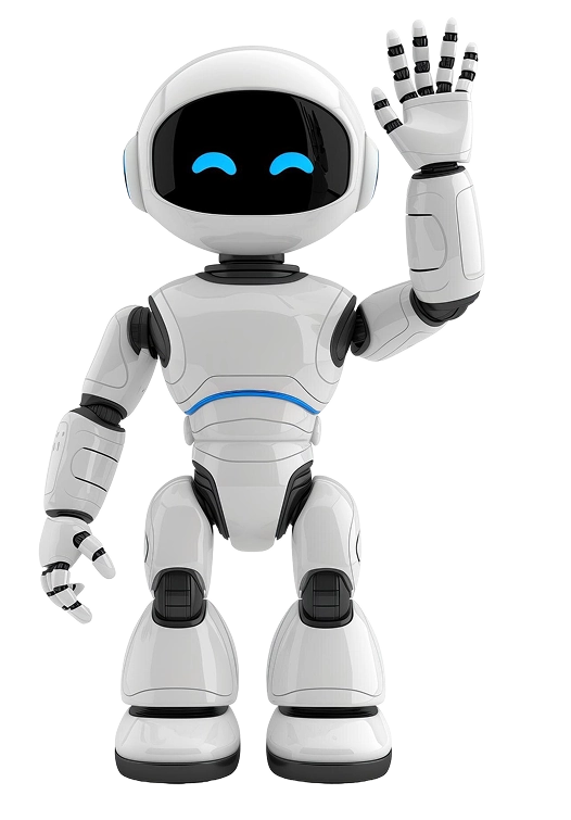 joyful humanoid robot man with beaming smile radiating happiness positive emotions 1